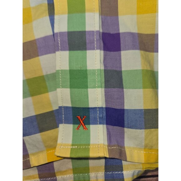 Robert Graham X Collection Mens Short Sleeve Shirt XL Multicolor Check - Picture 9 of 12